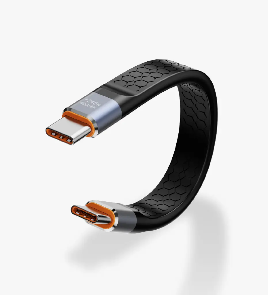 K623 Ultra-Speed USB4.0 240W Type-C to Type-C Keychain Cable - 2