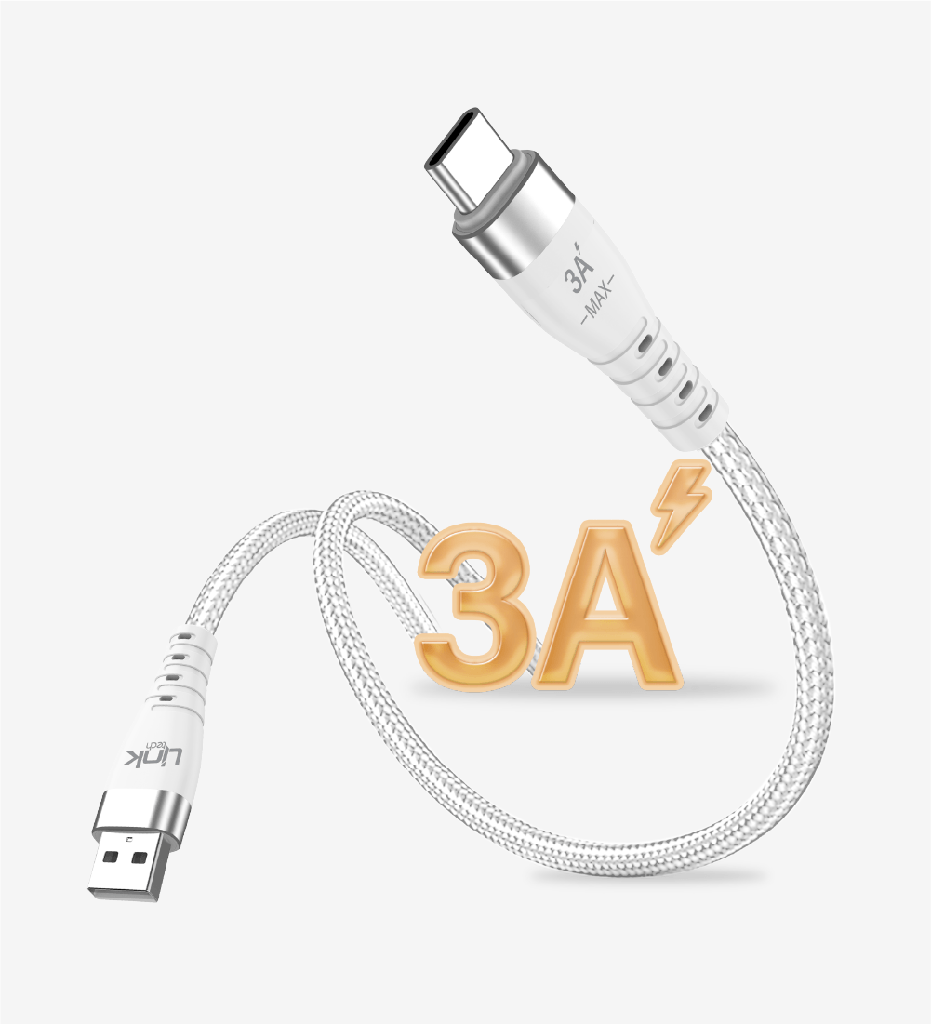 K652 Premium PD 100cm 6A Braided Metal Head USB-A Type-C Super Charging Cable - 2