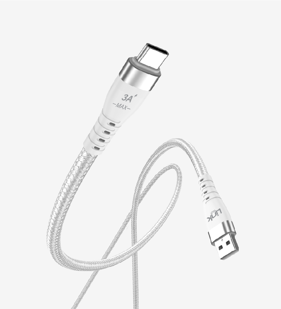 K652 Premium PD 100cm 6A Braided Metal Head USB-A Type-C Super Charging Cable - 4
