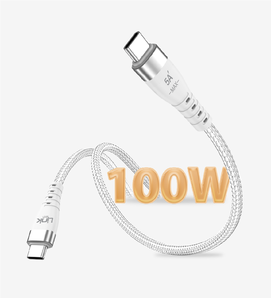 K653 Premium PD 100cm 6A Braided Metal Head Type-C Type-C Super Charging Cable - 2