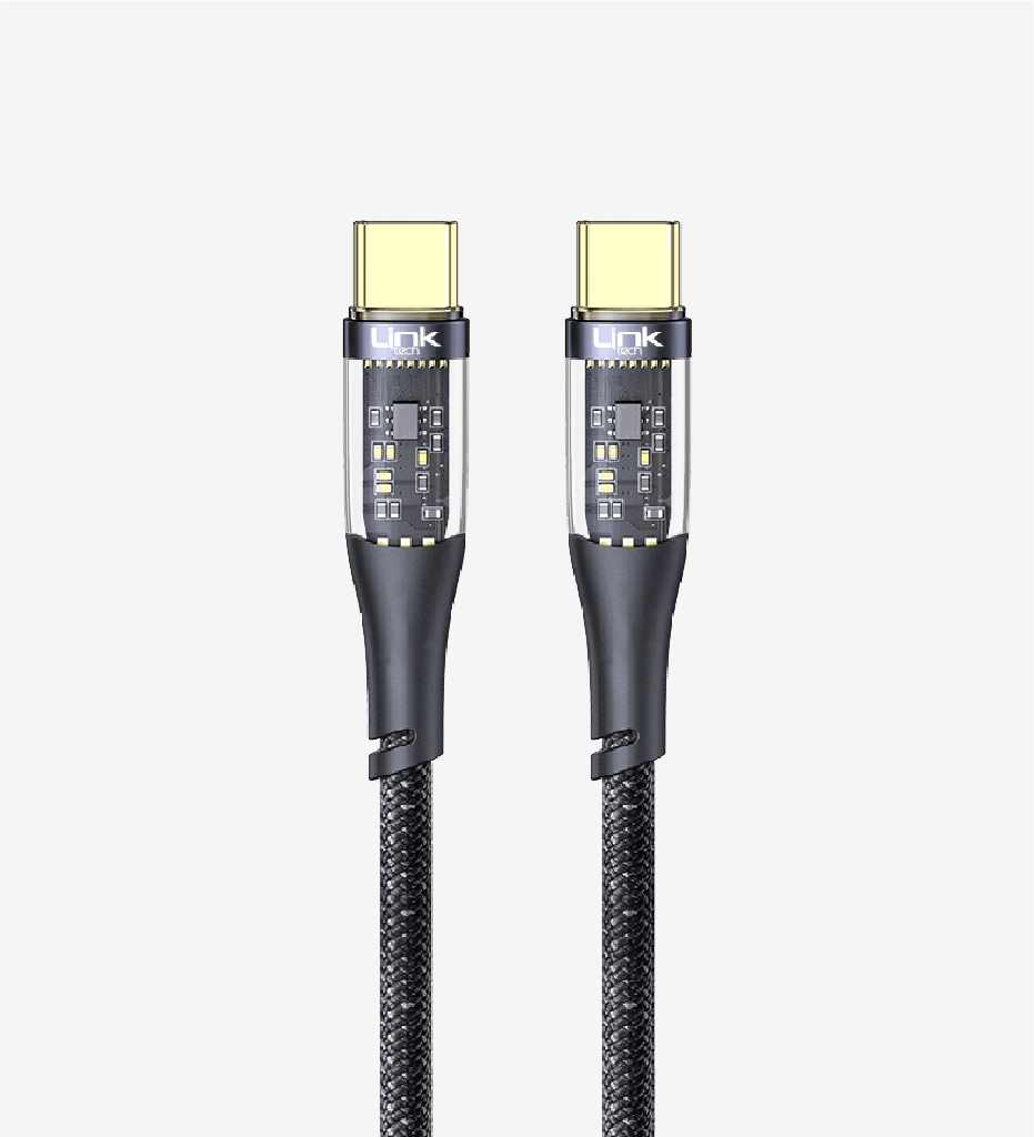 K670 Transparent 130cm 100W Type-C → Type-C Data Cable - 2