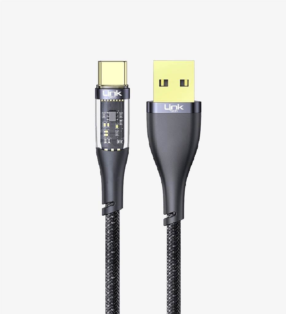K671 Transparent 130cm 3A USB-A → Type-C Data Cable - 2