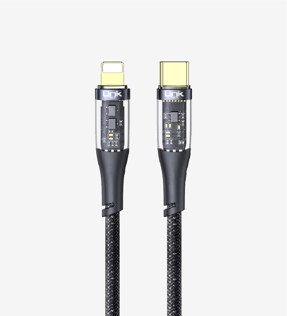 K673 Transparent 130cm 27W Type-C → Lightning Data Cable - 2