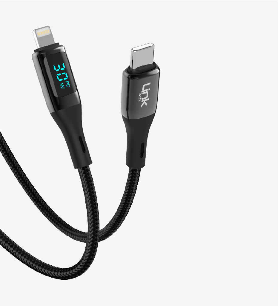 K683 PD 30W Zinc Head Type-C Lightning Charging Cable with Digital Display - 3