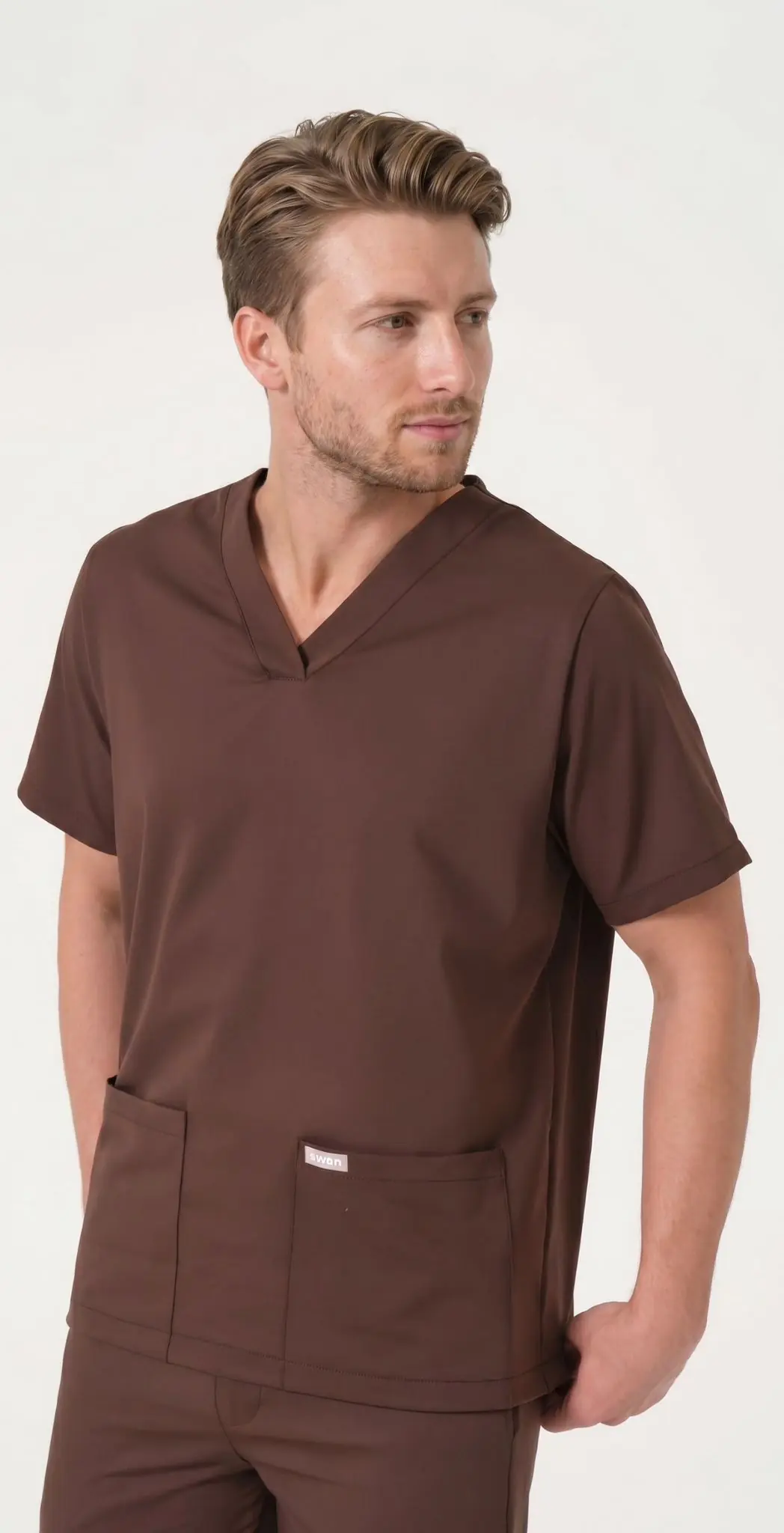 KAHVERENGİ -SAĞLIK ÇAI/LIŞANLARI ÜST ÜNİFORMA