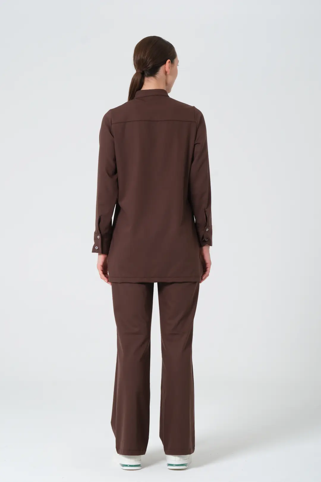 KAHVERENGİ - SAĞLIK ÇALIŞANLARI TESETTÜR ÜST ÜNİFORMA (ELITE) - 5