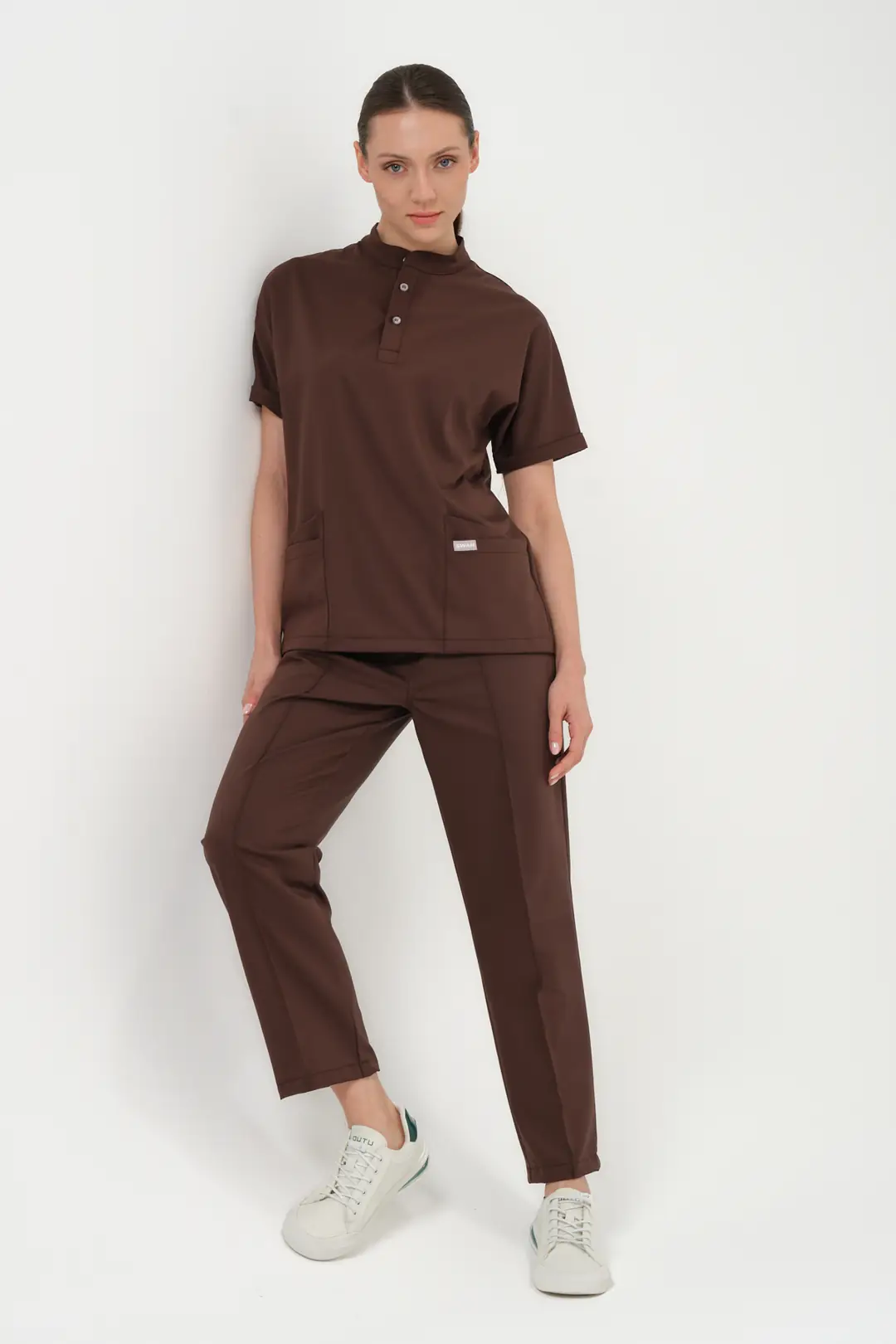 KAHVERENGİ -SAĞLIK ÇALIŞANLARI ÜST ÜNİFORMA (ELITE) - 7