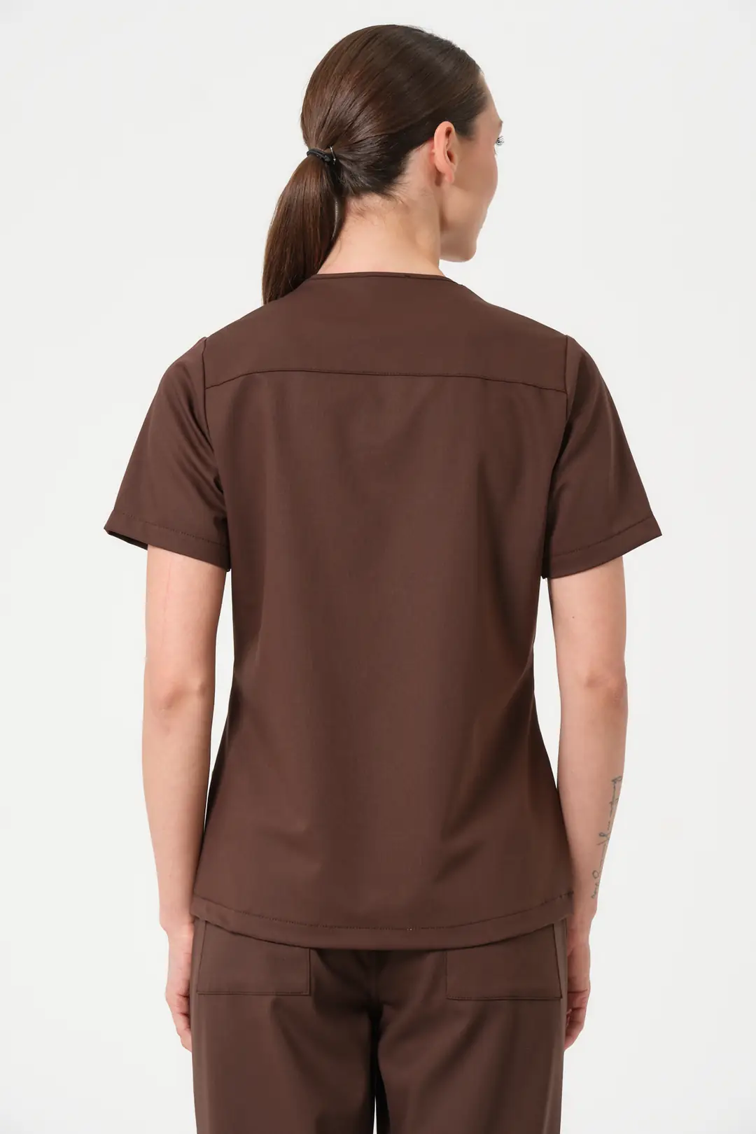 KAHVERENGİ - SAĞLIK ÇALIŞANLARI ÜST ÜNİFORMA  ÜNİFORMA (ELITE) - 4