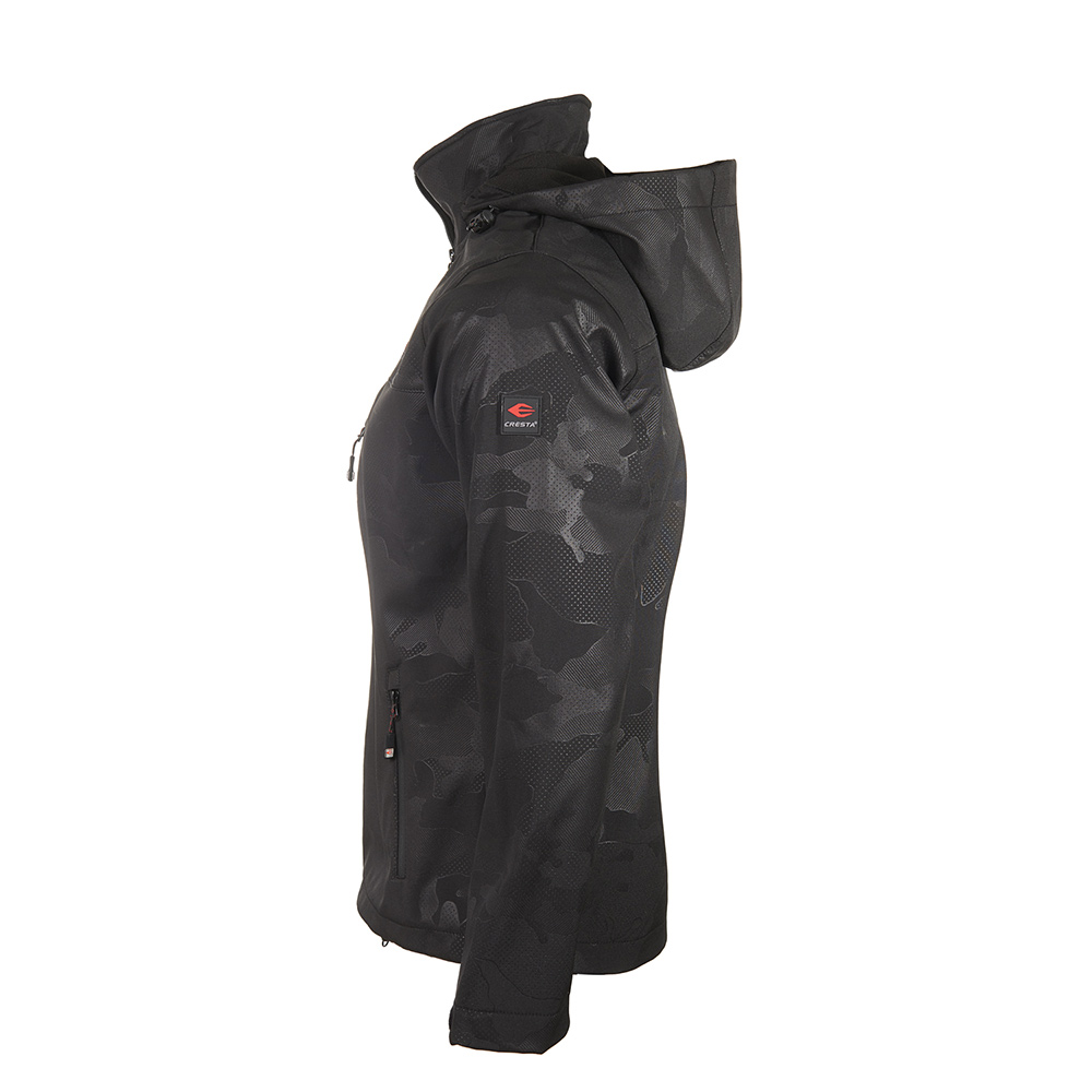 Kamuflaj Baskılı Kapüşonlu Softshell Ceket - 2
