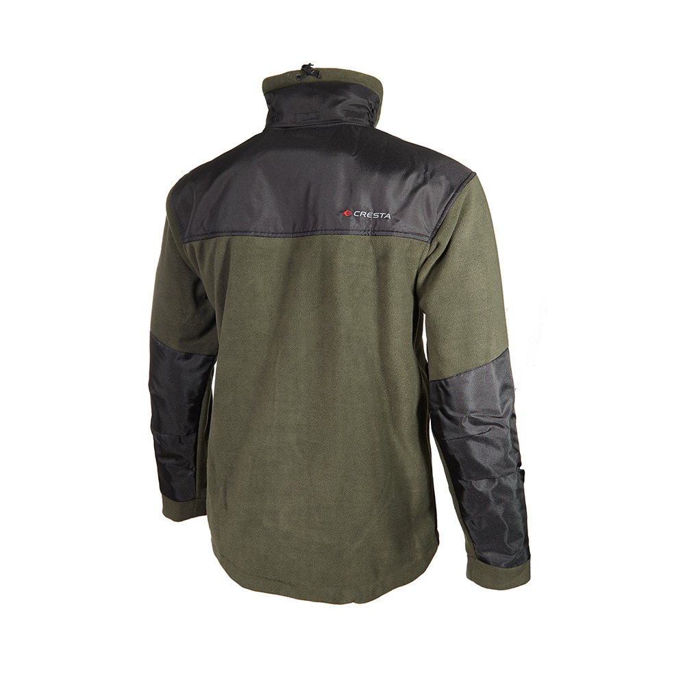 Kaplamalı Gizli Kapüşonlu Polar Ceket - 3