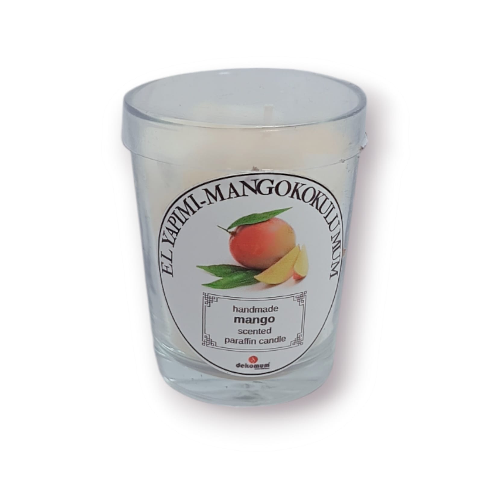 Kokulu bardak mum mango