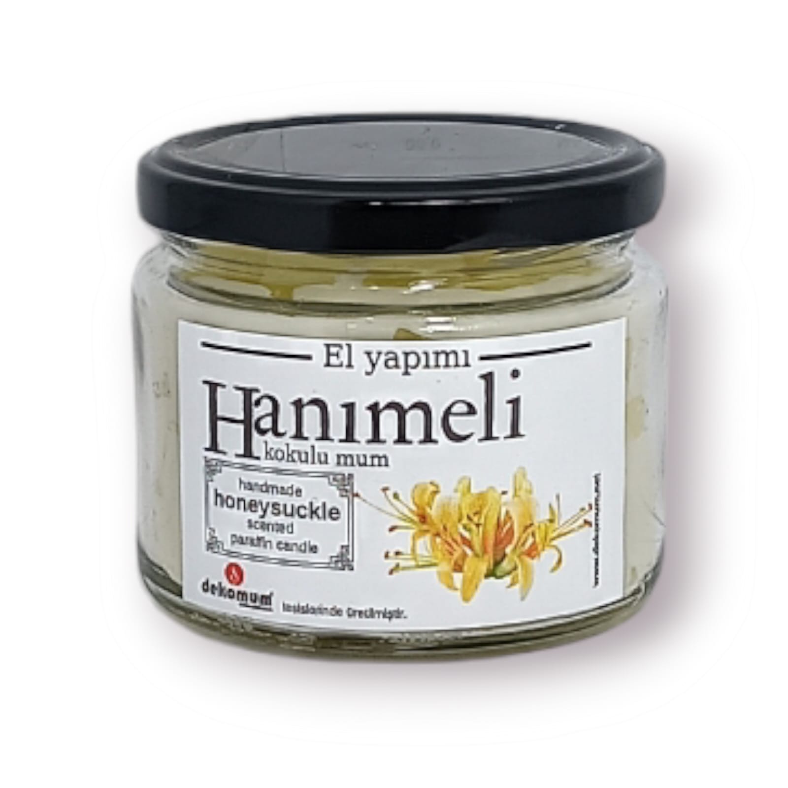 Kokulu kavanoz mum hanımeli