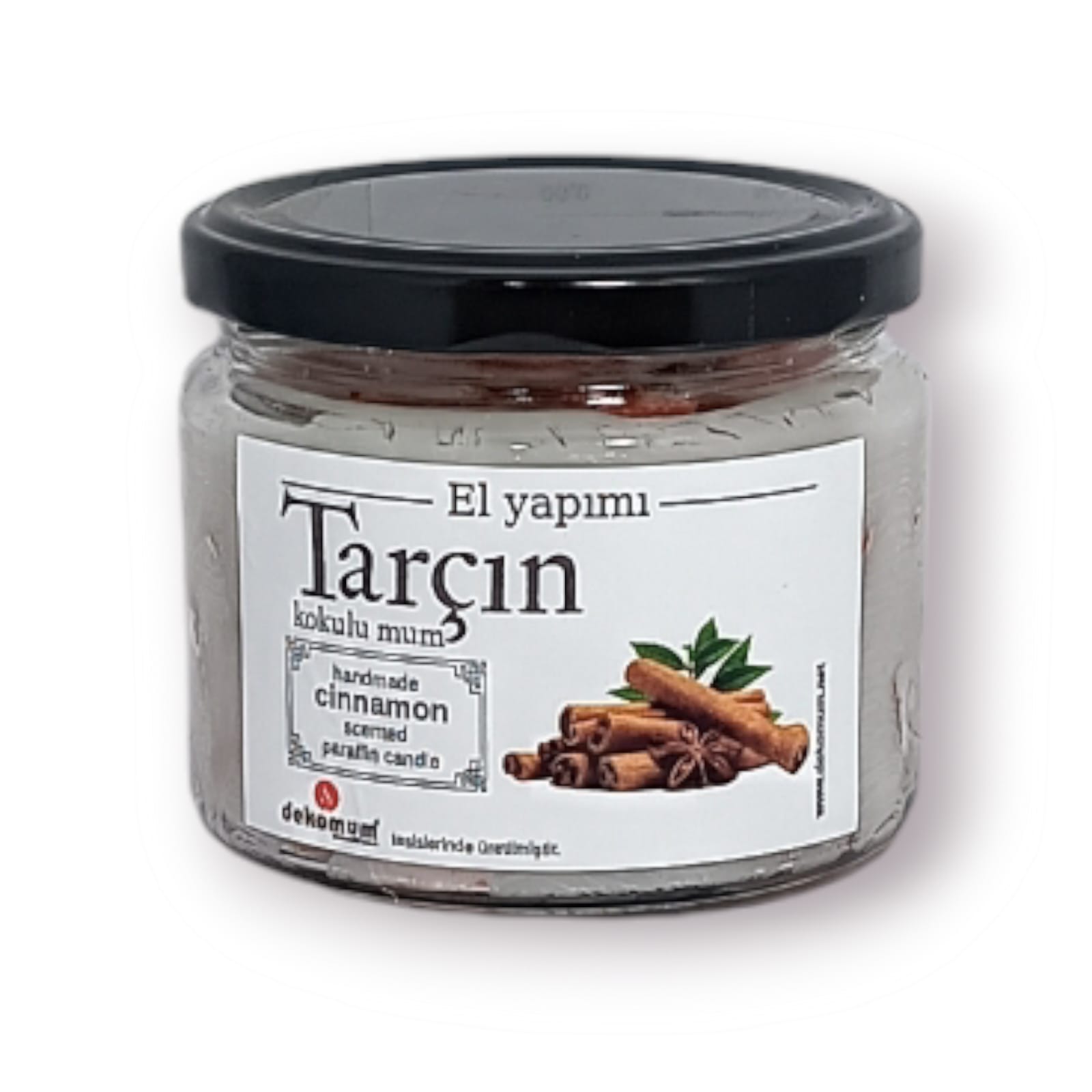 Kokulu kavanoz mum tarçın