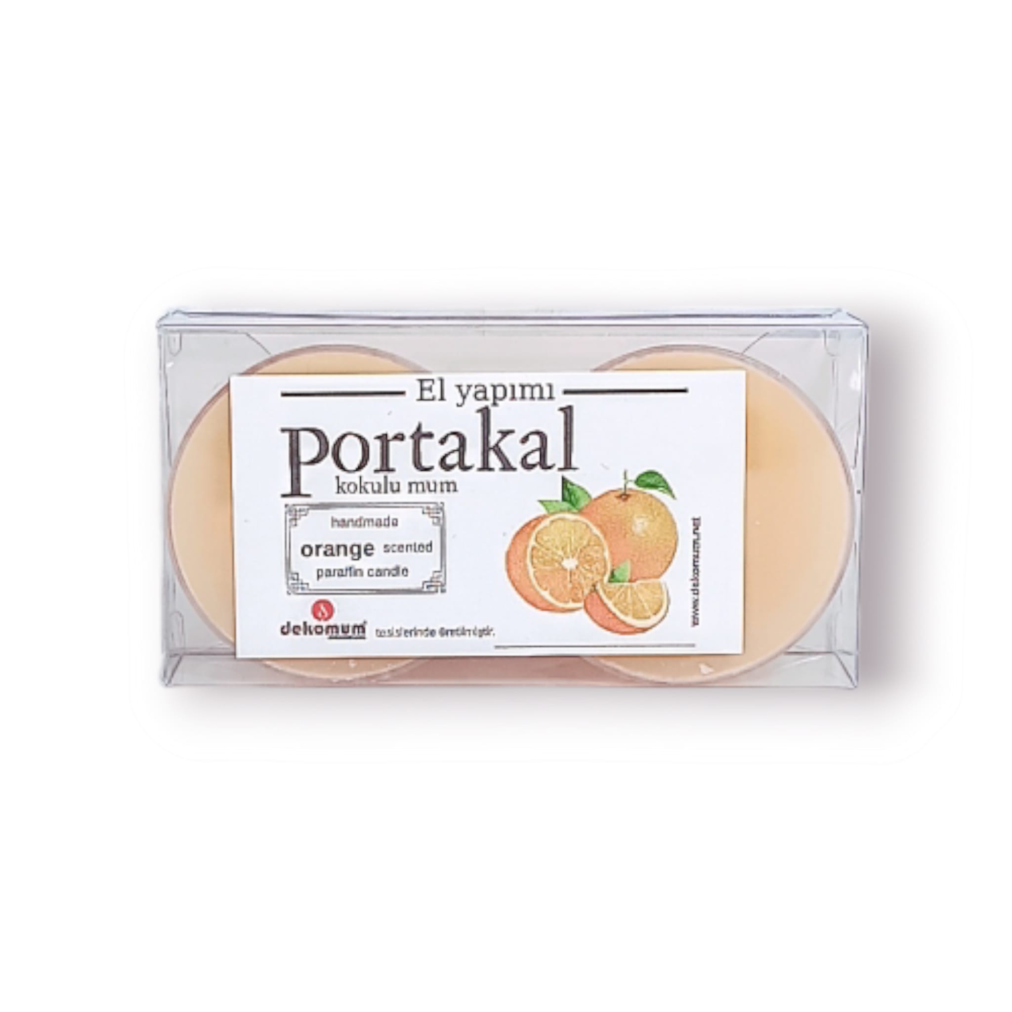 Kokulu mum 2’li kapsül portakal