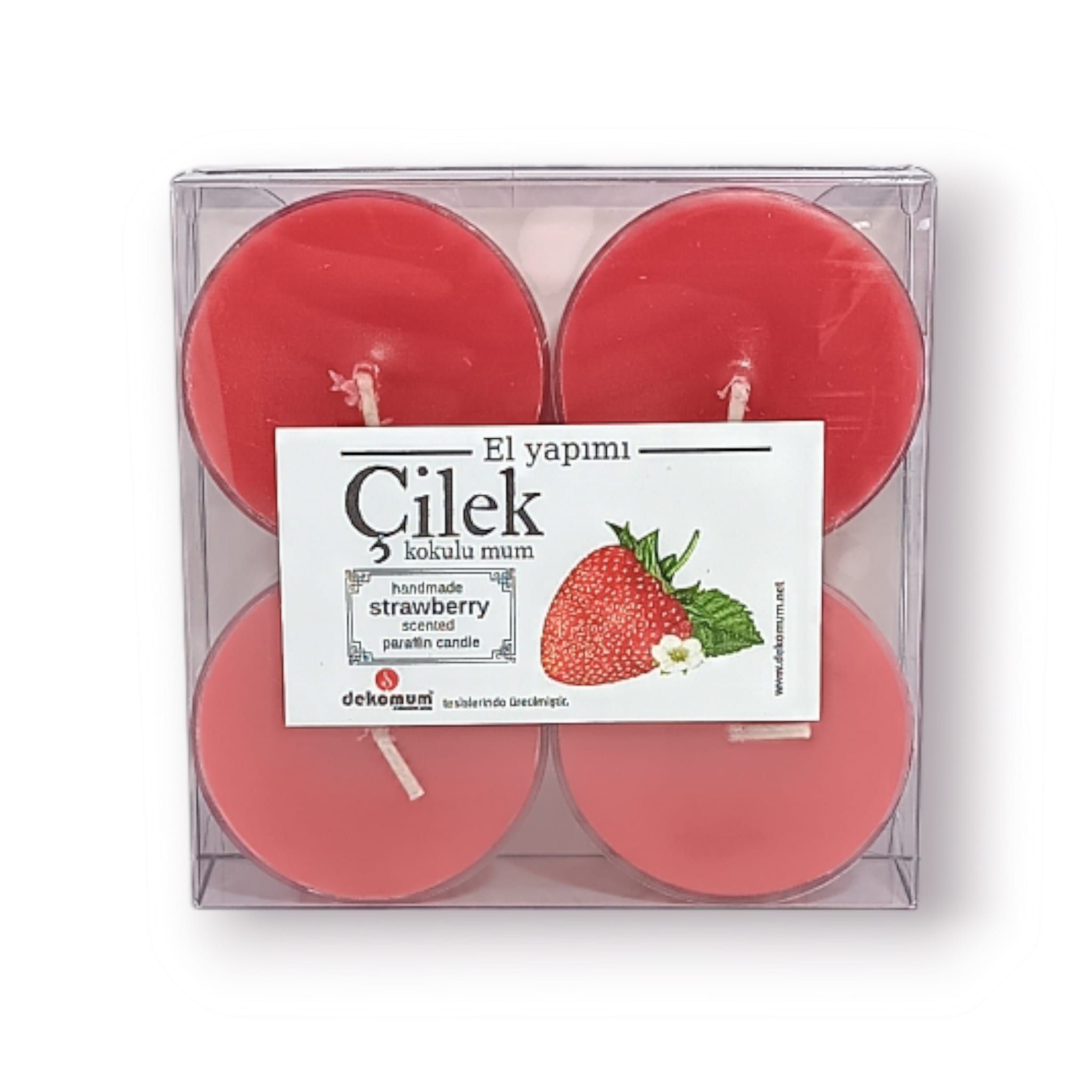 Kokulu mum 4’lü kapsül çilek