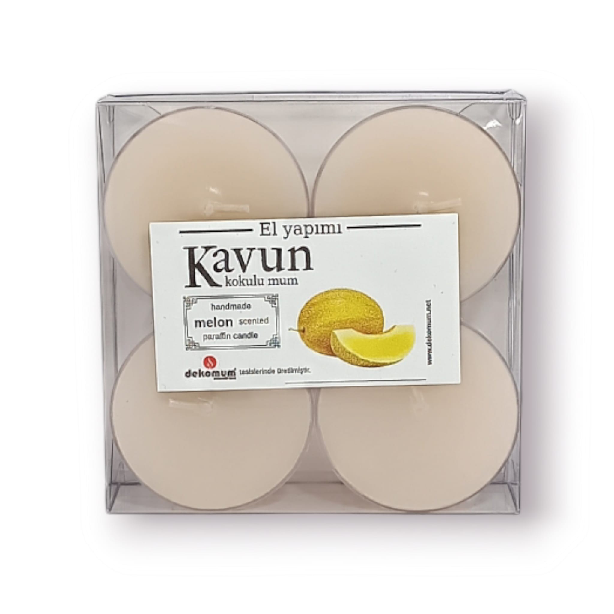 Kokulu mum 4’lü kapsül kavun