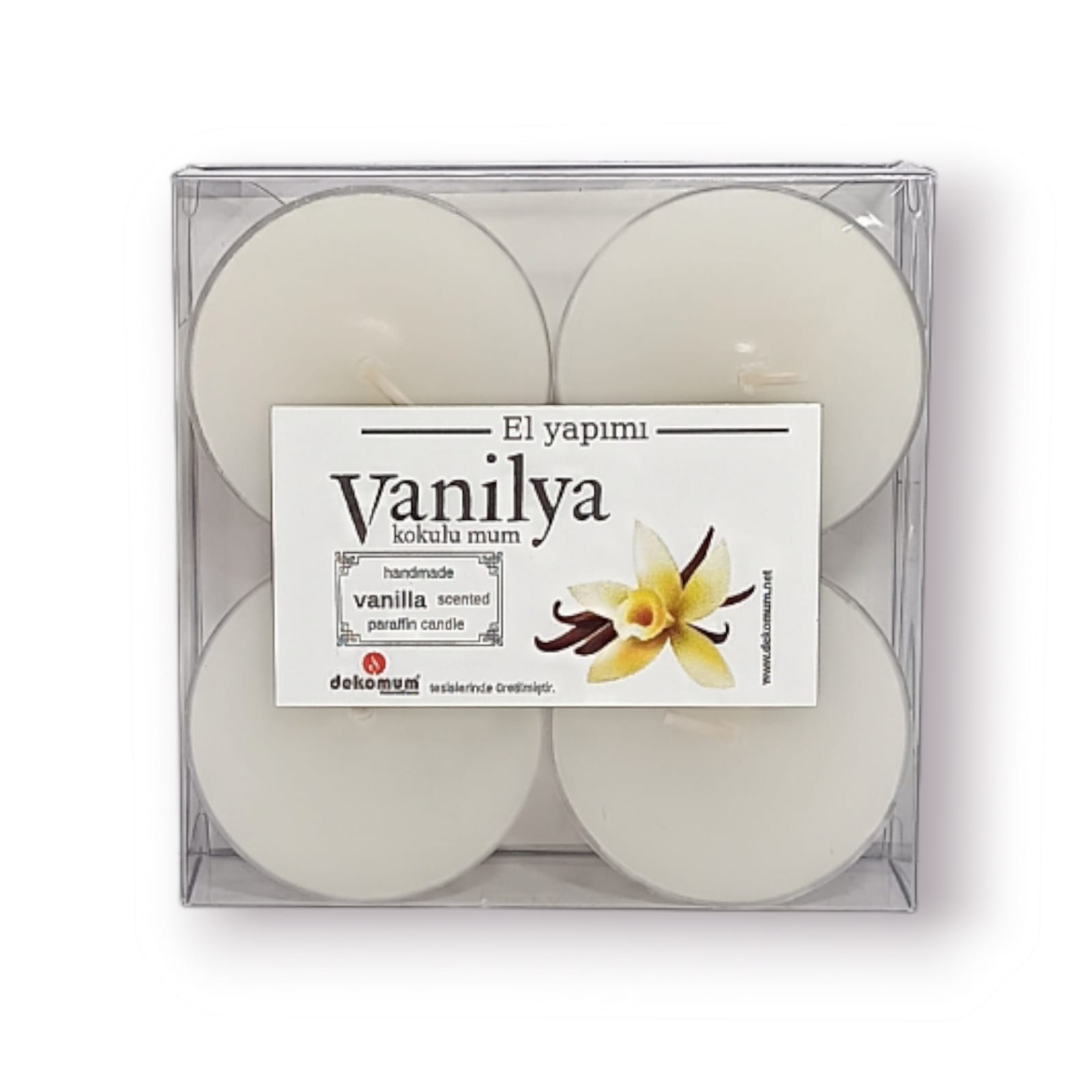 Kokulu mum 4’lü kapsül vanilya