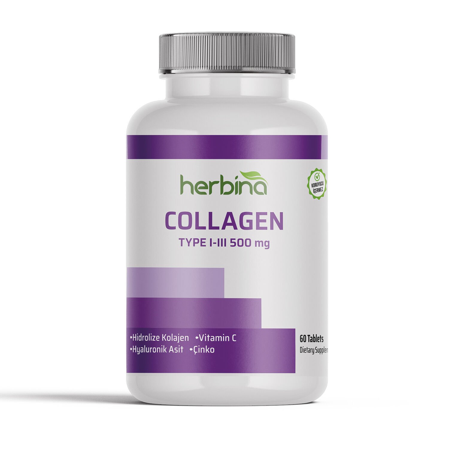 Kolajen Çinko, Vitamin C, Hyaluronik Asit - 60 Tablet