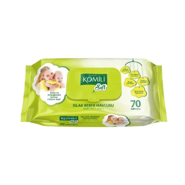 Komili Soft Islak Bebek Havlusu  70 Adet