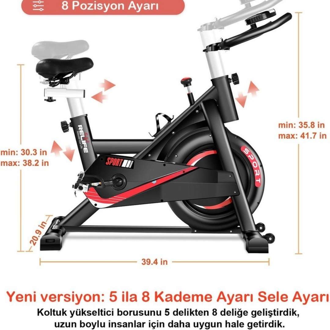 Kondisyon Bisikleti KR-707 Spin Bike Dikey - 2