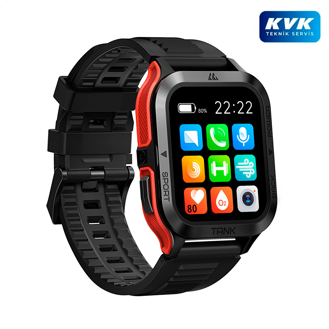 Kospet Tank M2 Smart Watch - Kırmızı - KVK Teknik Servis Garantili - 3