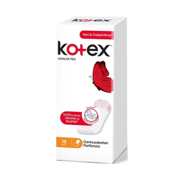 Kotex Günlük Ped Parfümsüz  18 Adet