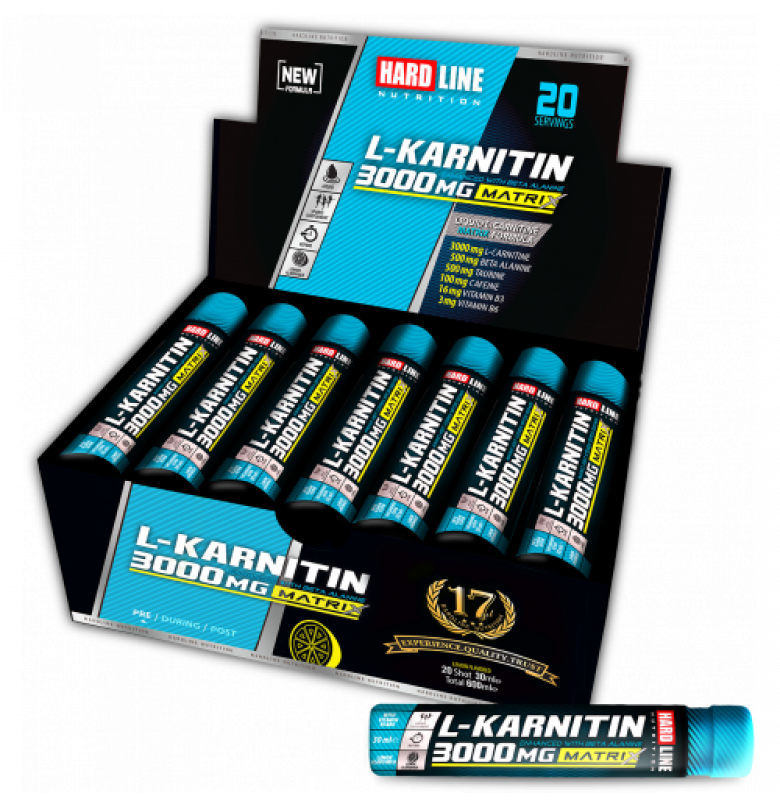 Hardline L-Karnitin Matrix Şeftali 20 Shot x 30ml