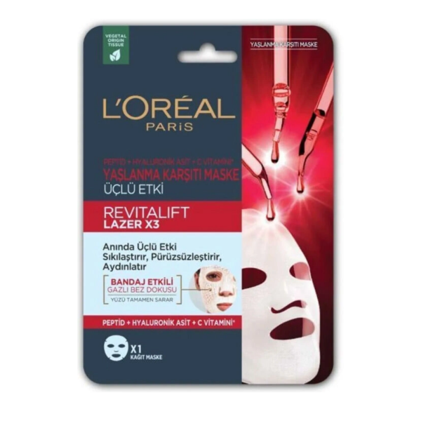 L'Oreal Paris Revitalift Lazer X3 Yaşlanma Karşıtı Maske
