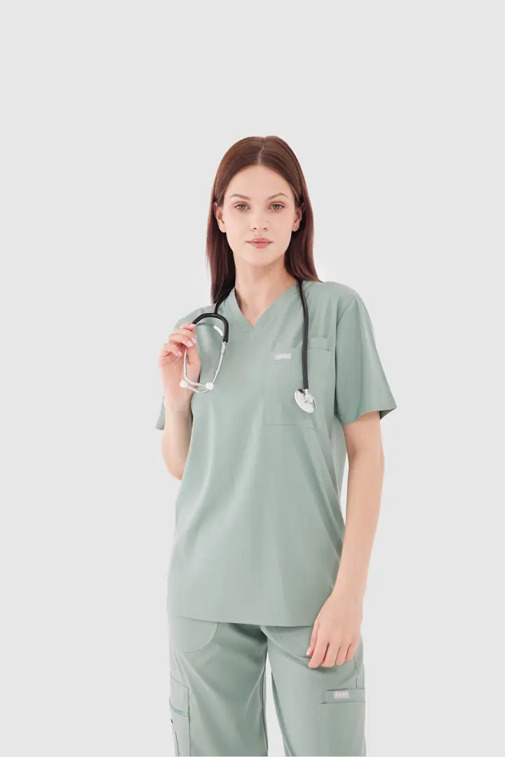 L Y O N - Limon Yeşili Kadın Üst Üniforma (OVERSİZE)