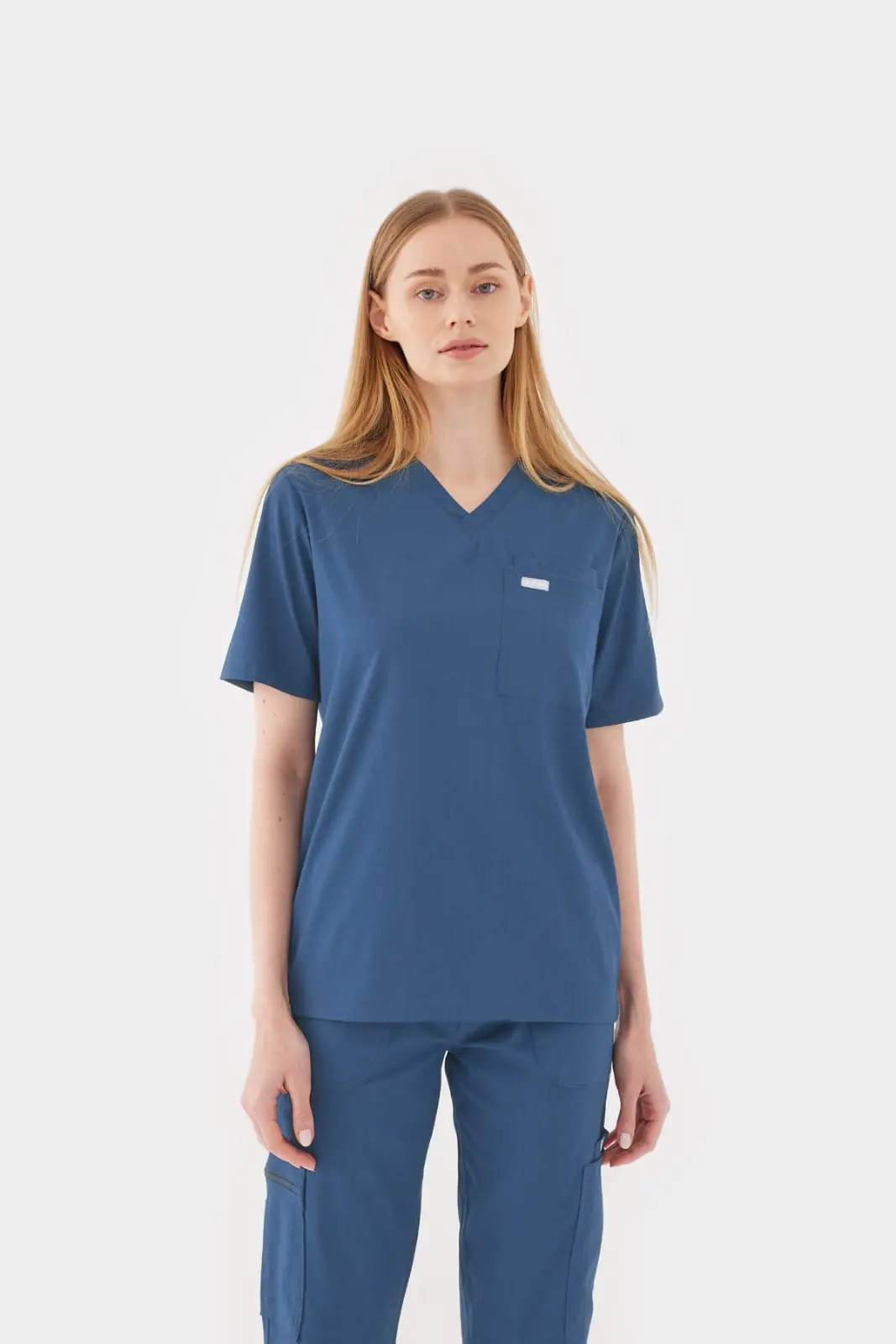 L Y O N - Mavi Kadın Üst Üniforma (OVERSİZE)