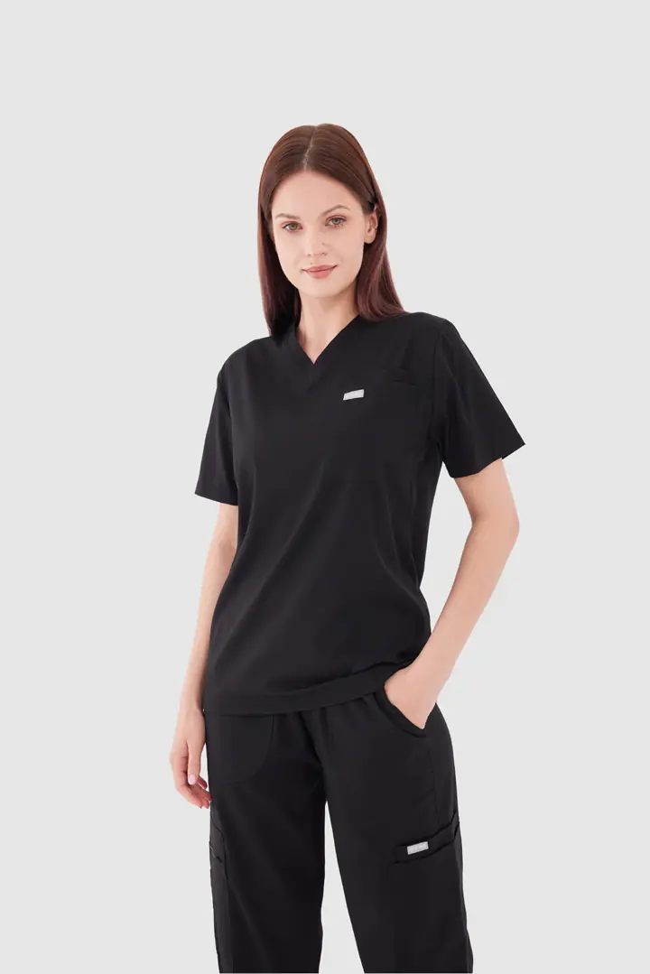 L Y O N - Siyah Kadın Üst Üniforma (OVERSİZE) - 3