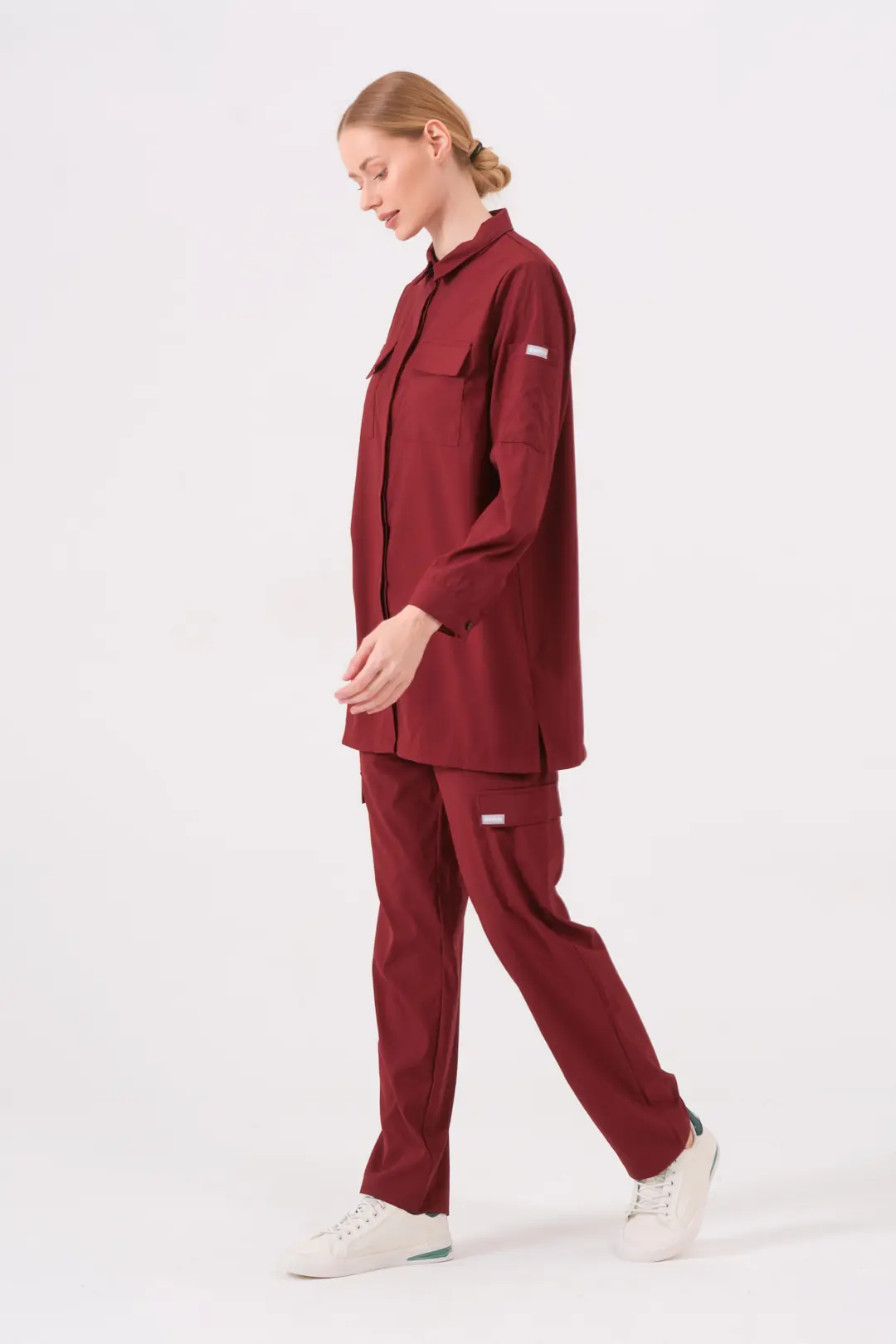 LAURA - BORDO KADIN TESETTÜR ÜST ÜNİFORMA - 3