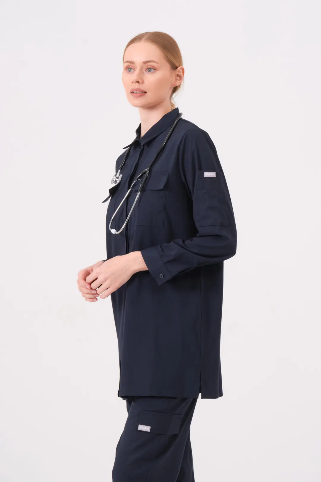 LAURA - GECE MAVİSİ KADIN TESETTÜR ÜST ÜNİFORMA - 3