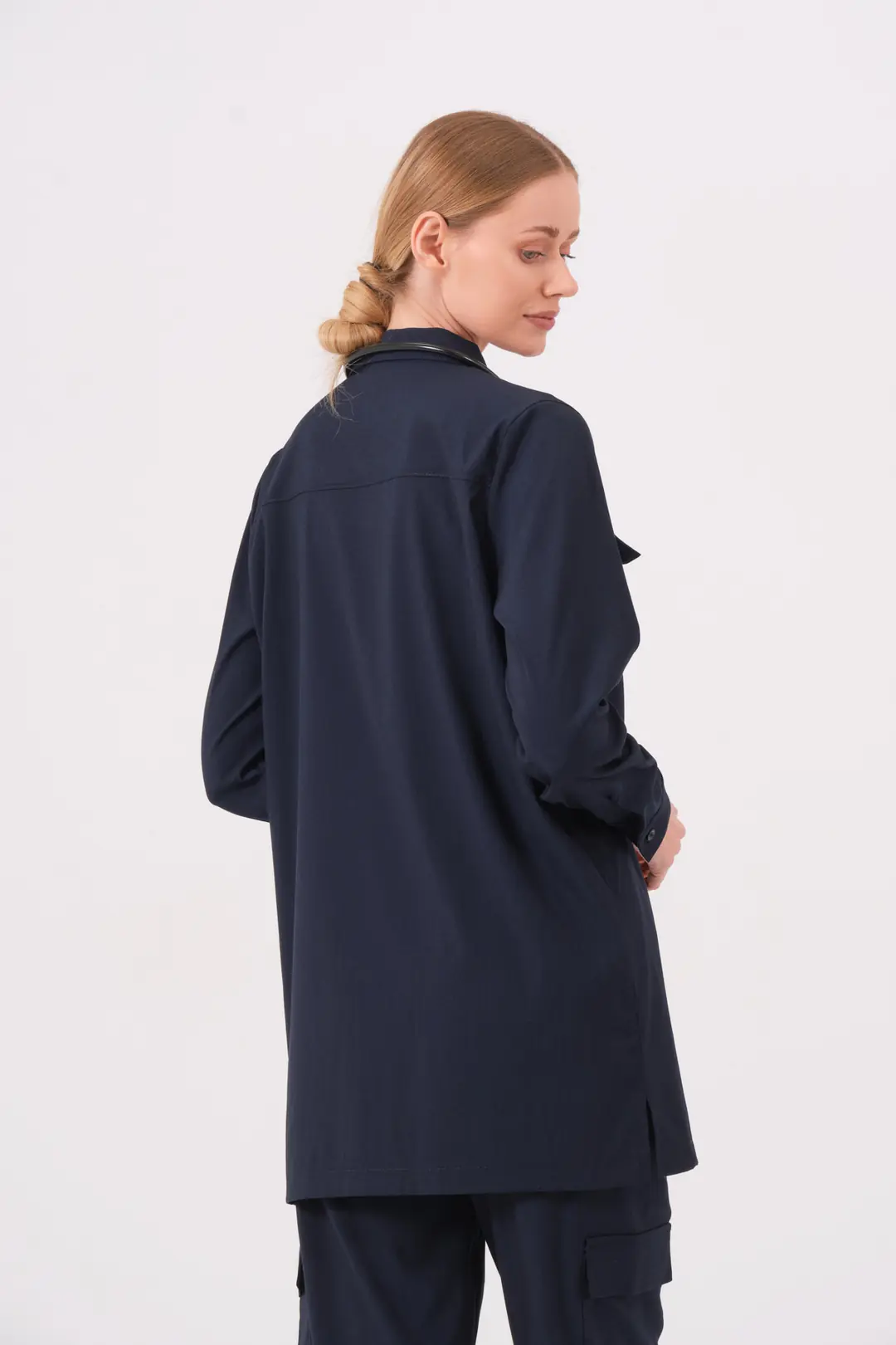 LAURA - GECE MAVİSİ KADIN TESETTÜR ÜST ÜNİFORMA - 4