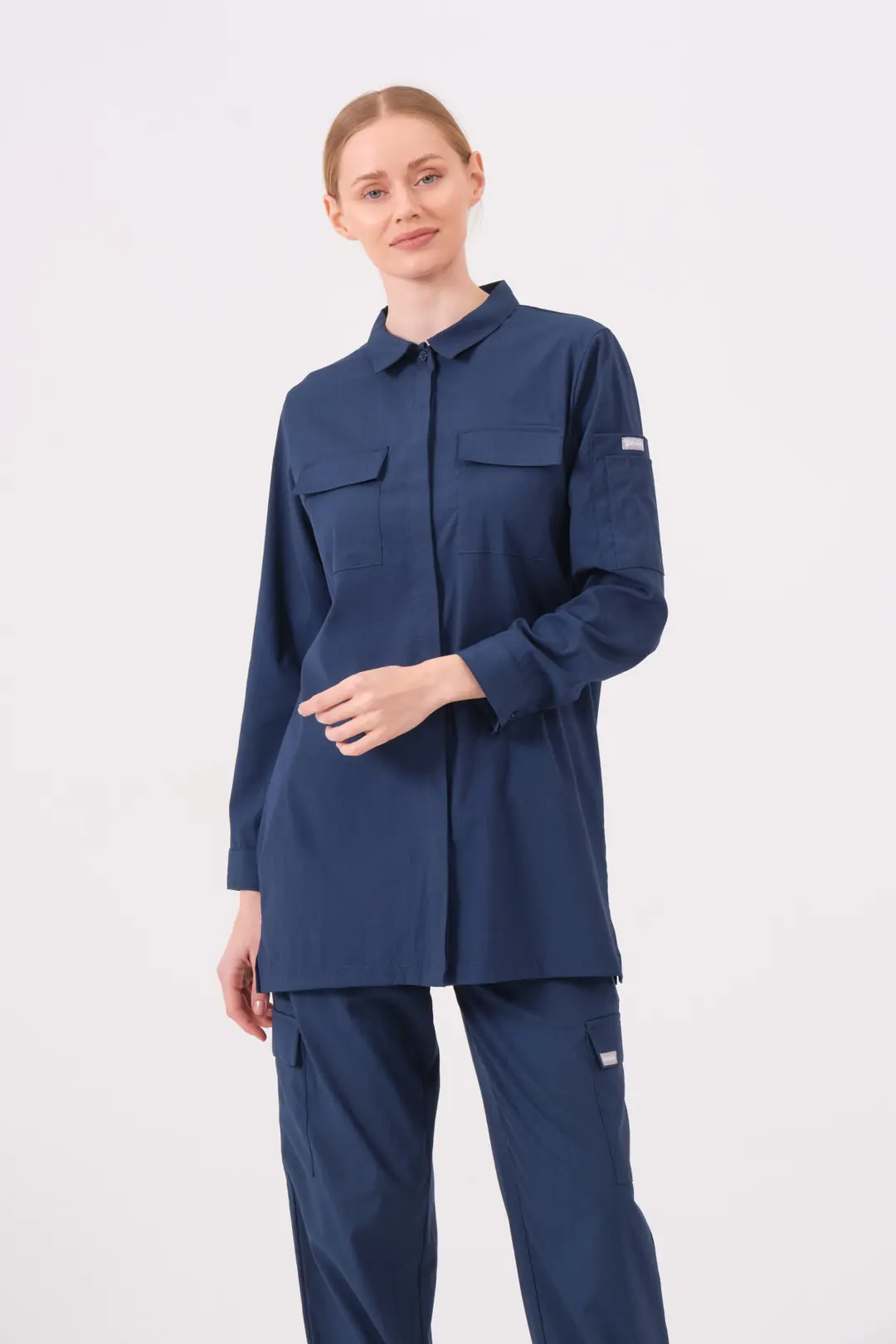 LAURA - LACİVERT KADIN TESETTÜR ÜST ÜNİFORMA