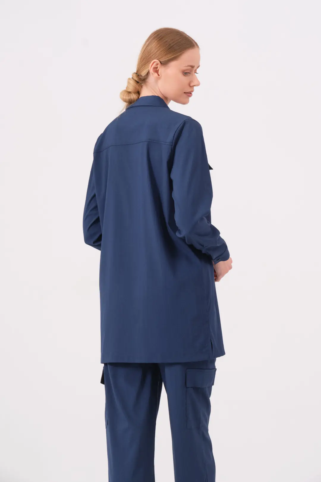 LAURA - LACİVERT KADIN TESETTÜR ÜST ÜNİFORMA - 4