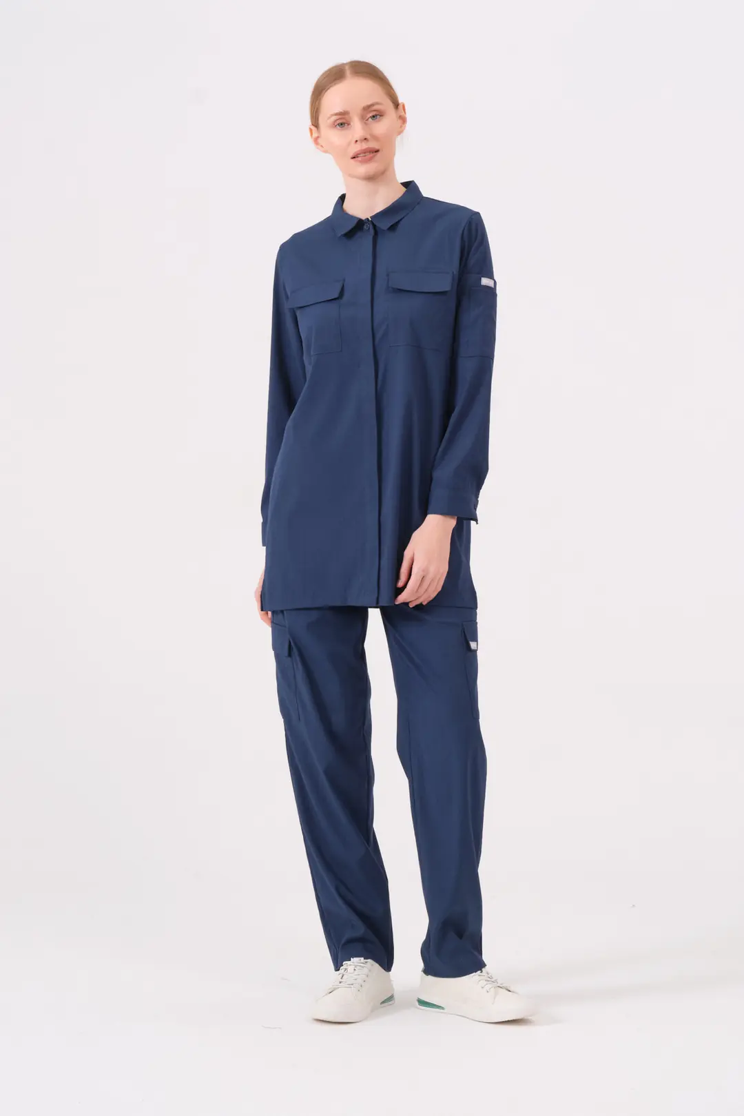 LAURA - LACİVERT KADIN TESETTÜR ÜST ÜNİFORMA - 5