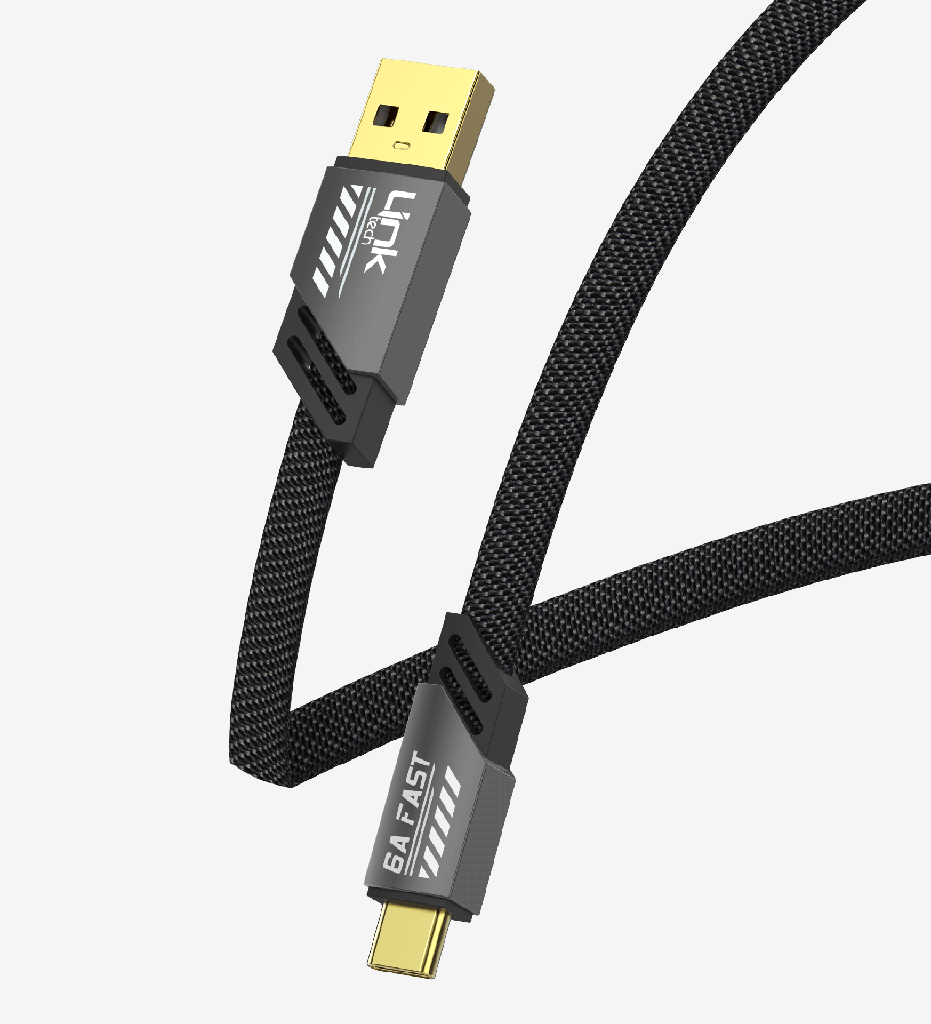 K470 Mecha Style 120cm 6A USB-A → Type-C Fast Charging Cable - 2