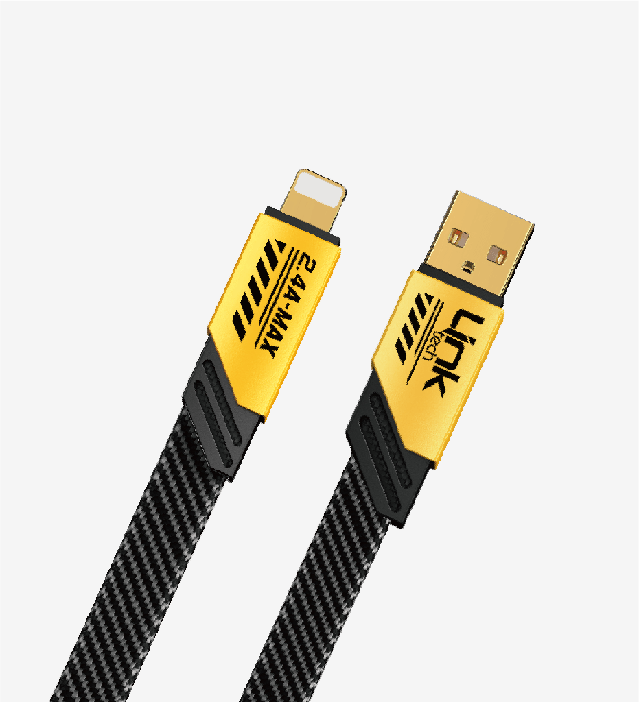 K471 Mecha Style 120cm 2.4A USB-A → Lightning Fast Charging Cable