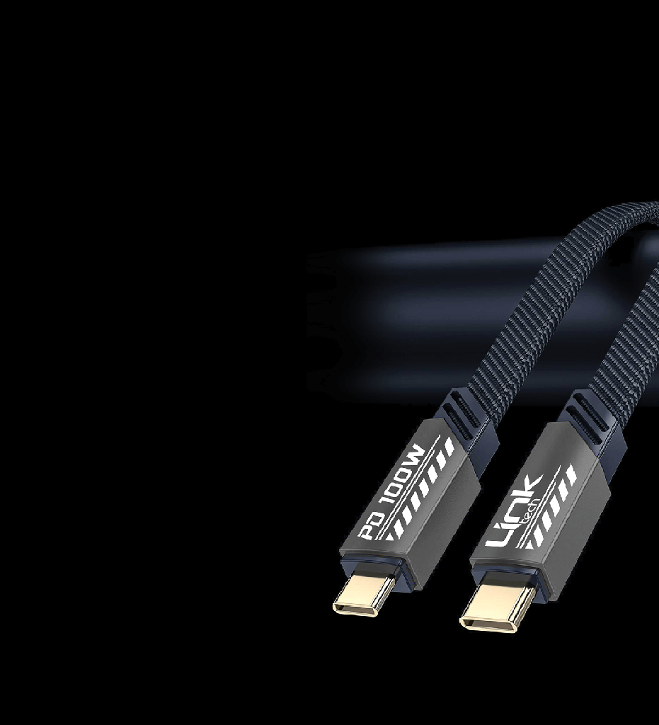 K472 Mecha Style 120cm 100W USB-C → USB-C PD Fast Charging Cable - 3