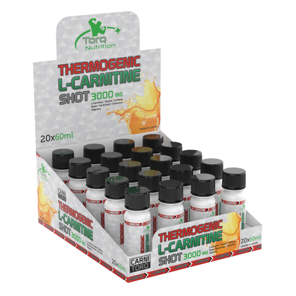 Thermogenic L-Carnitine Shot 3000 MG Portakal 20 Adet