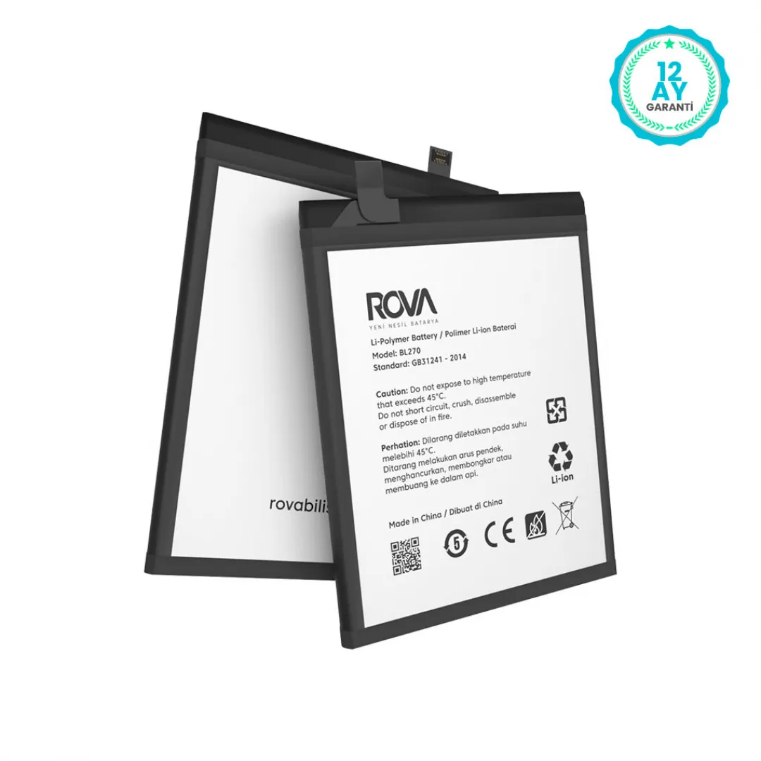 Rova Lenovo K6 Note Batarya Pil 4000 mAh - 2