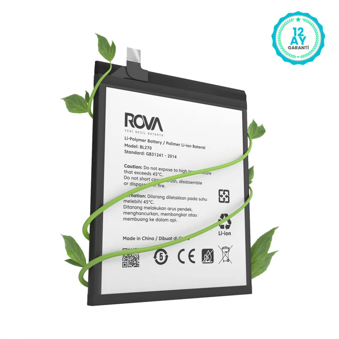 Rova Lenovo K6 Note Batarya Pil 4000 mAh - 4