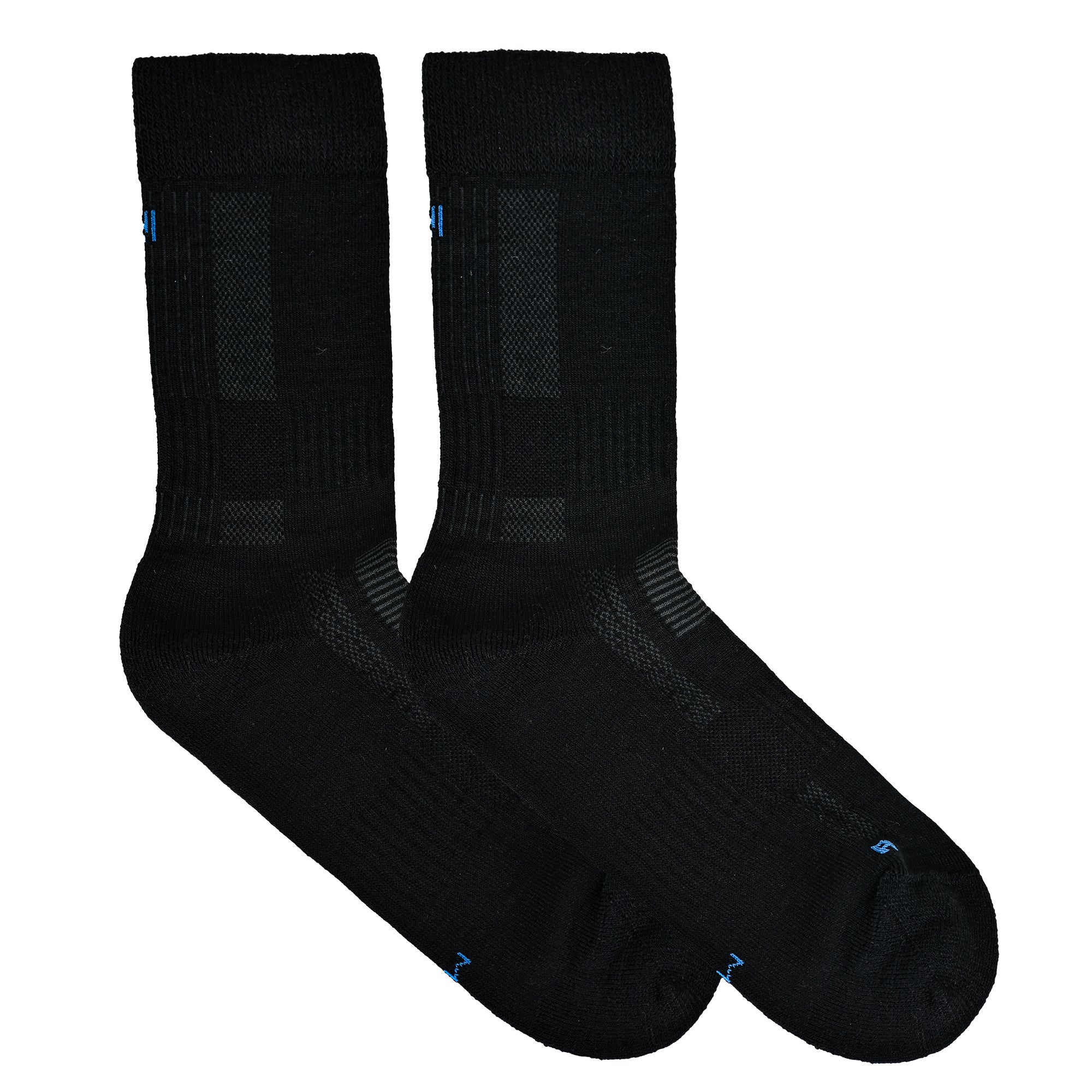 LEONARDO Merino Yünü Outdoor Yürüyüş Çorabı 2'li Paket Jet Black - 8