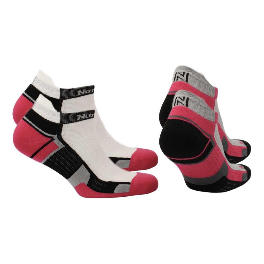 Lewis Ekstra Destekli Kısa Kesim Koşu ve Yürüyüş Çorabı 2'li Paket Fuşya