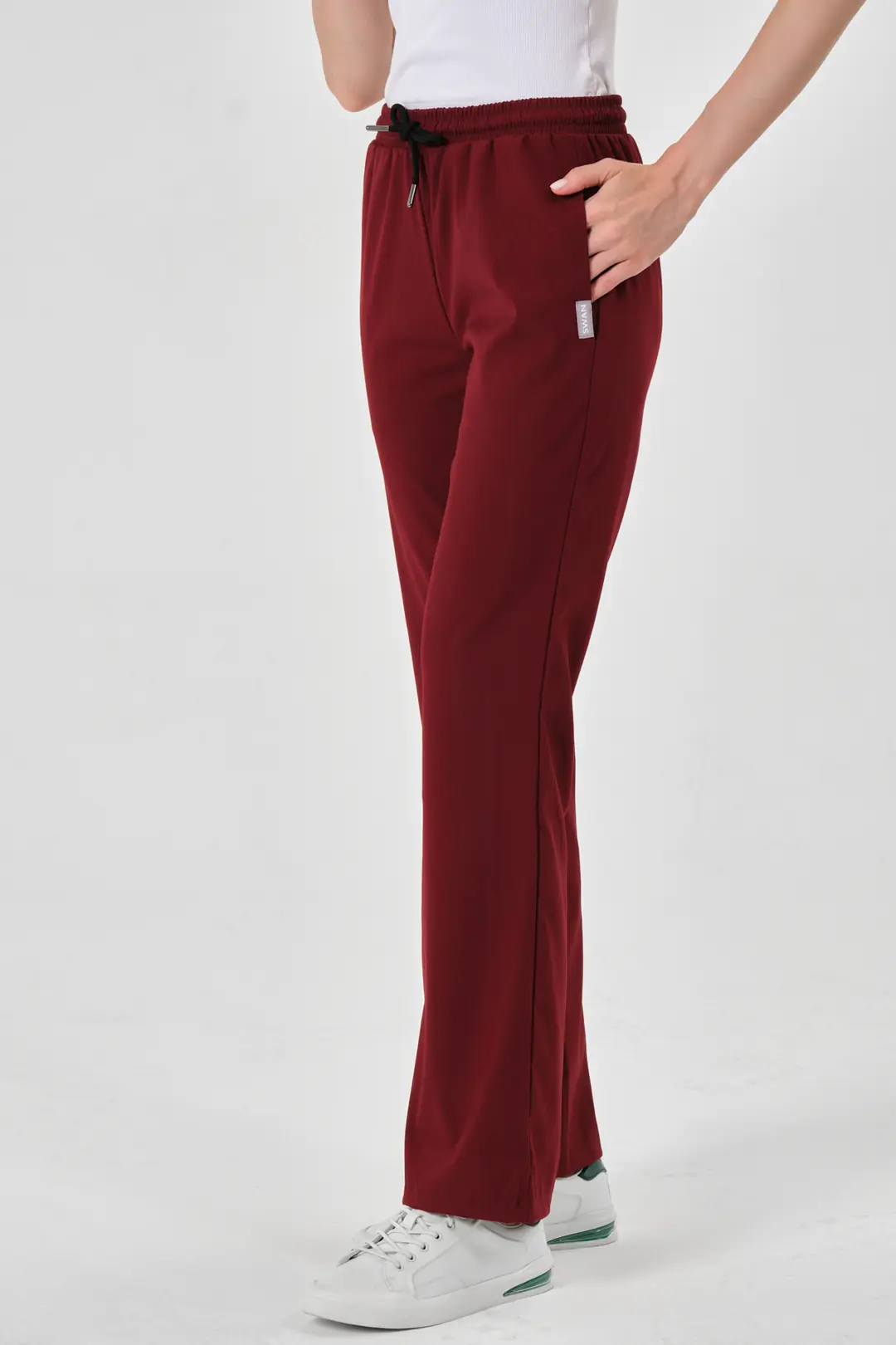 LILA -  BORDO KADIN İSPANYOL PAÇA ALT ÜNİFORMA