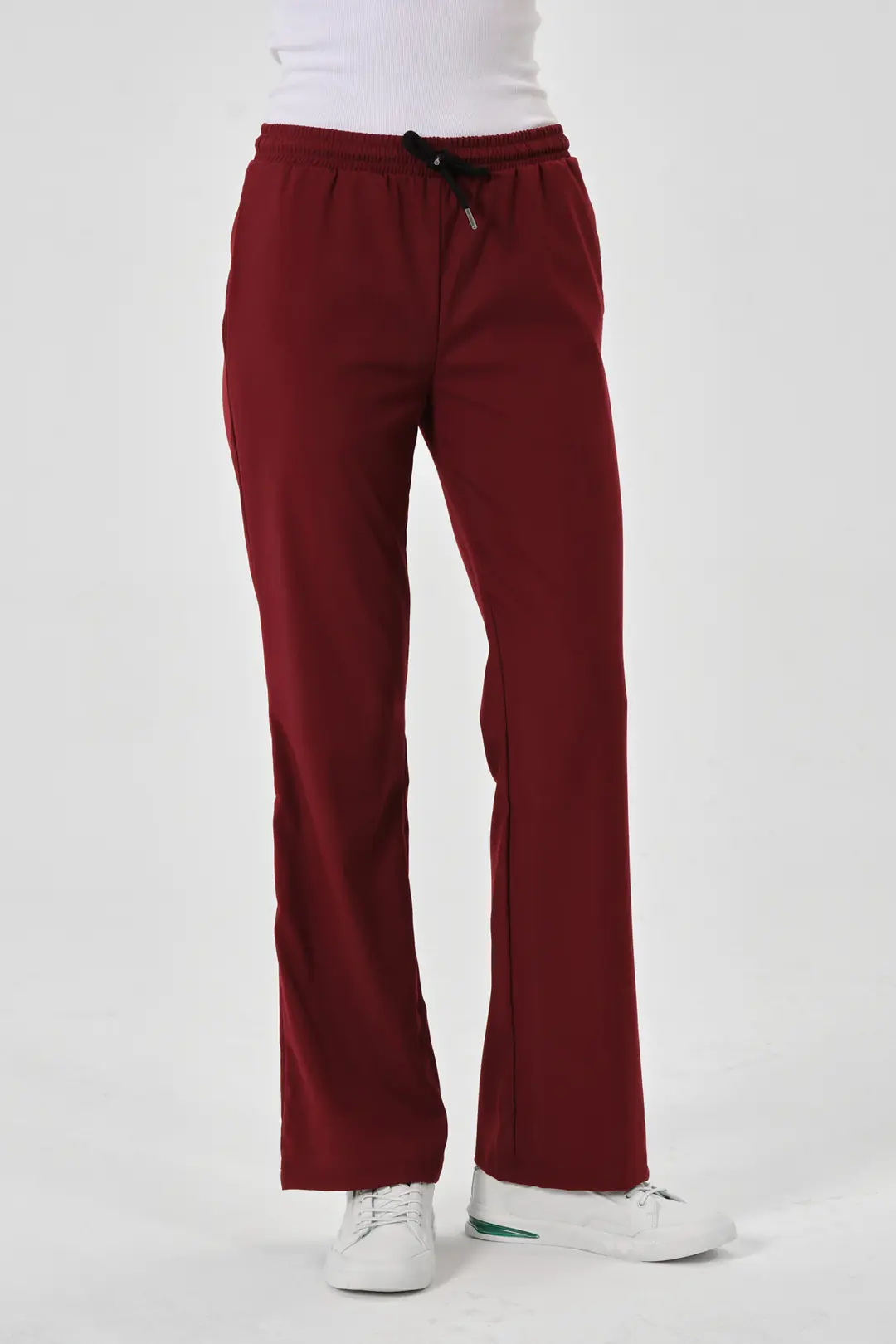 LILA -  BORDO KADIN İSPANYOL PAÇA ALT ÜNİFORMA - 5