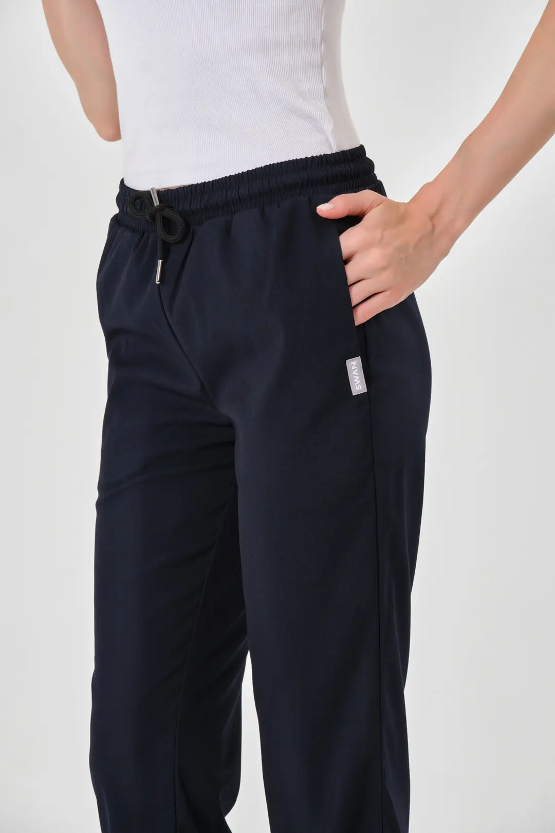 LILA - GECE MAVİSİ  KADIN İSPANYOL PAÇA ALT ÜNİFORMA - 3