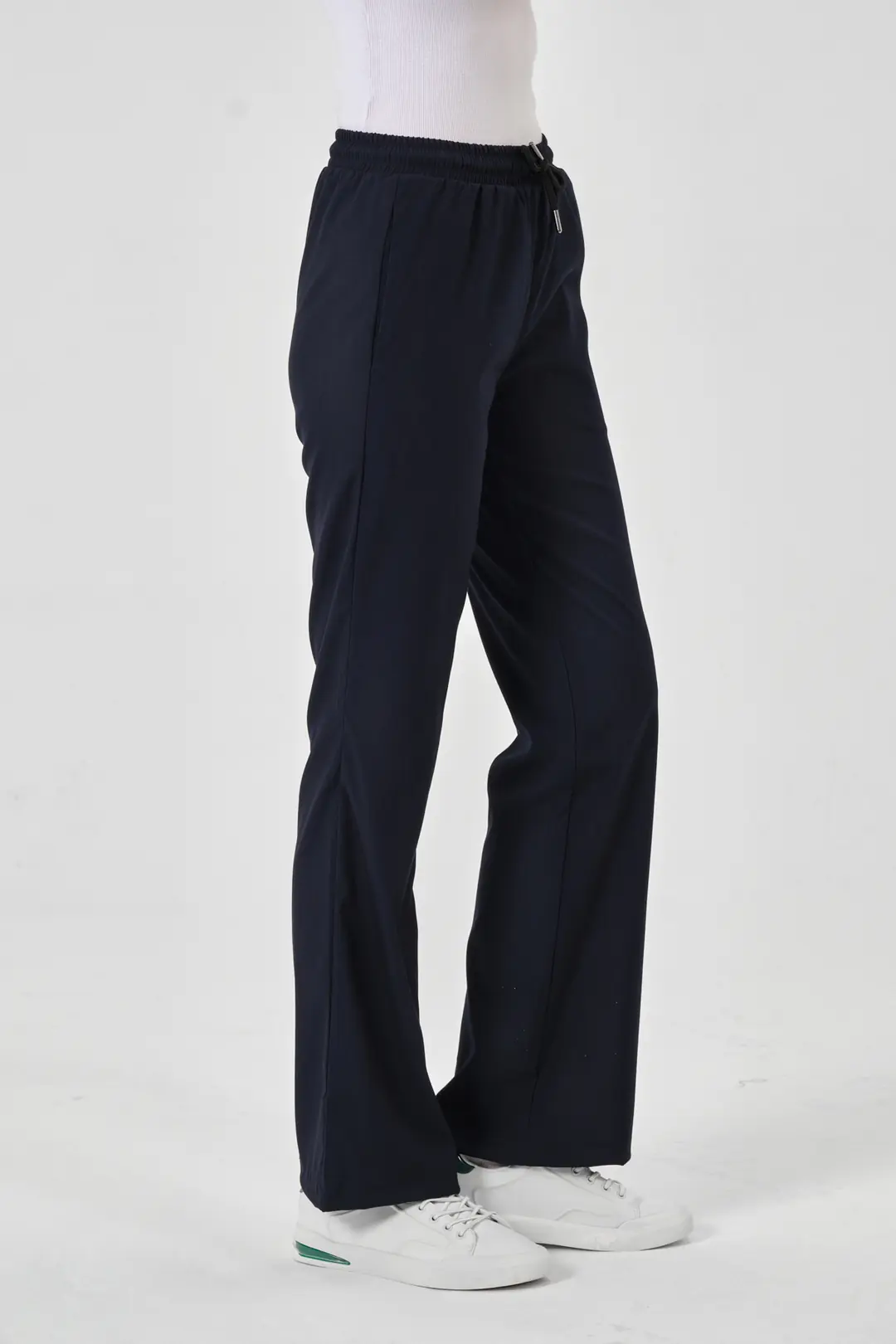 LILA - GECE MAVİSİ  KADIN İSPANYOL PAÇA ALT ÜNİFORMA - 4