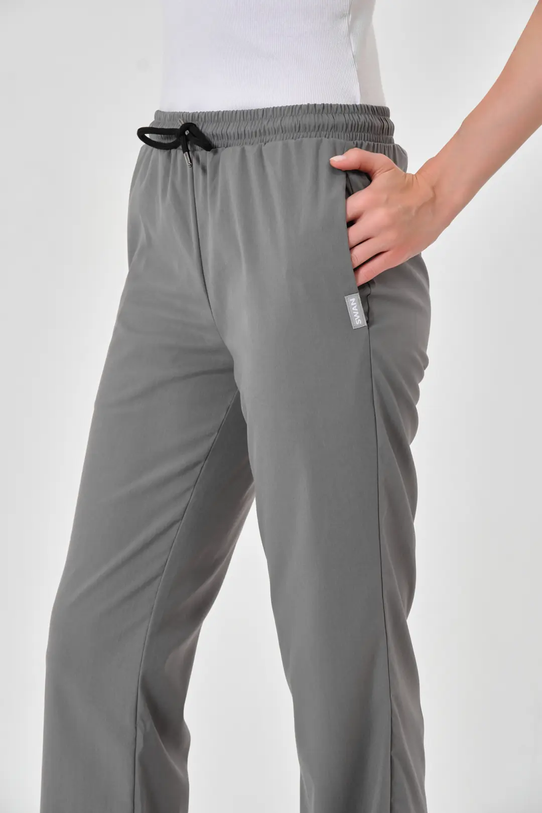 LILA - GRİ KADIN İSPANYOL PAÇA ALT ÜNİFORMA - 3